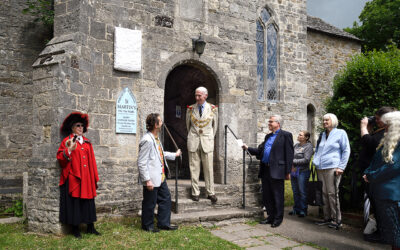 Millennium Plaque Unveiled at Wareham’s Historic St Martin On The Walls Church